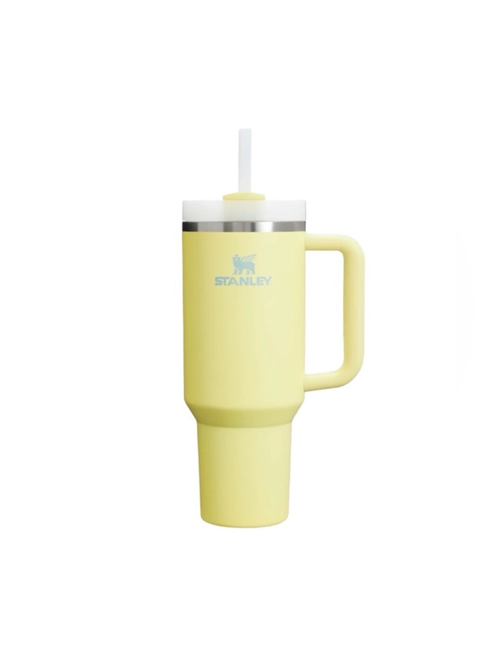 Stanley Yellow Insulated Quencher Tumbler with Handle and Straw
